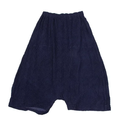 ISSEY MIYAKE me Dyed Herringbone Dropped Crotch Pants