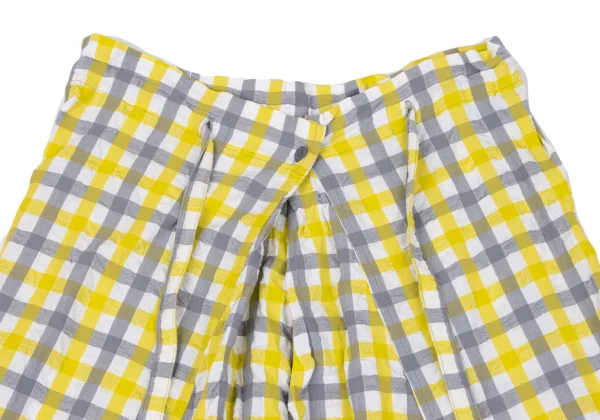 ISSEY MIYAKE me Checked Easy Dropped Crotch Pants K-163649_002