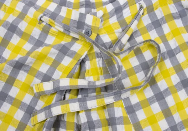 ISSEY MIYAKE me Checked Easy Dropped Crotch Pants K-163649_004