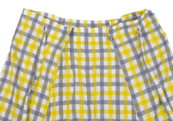 ISSEY MIYAKE me Checked Easy Dropped Crotch Pants K-163649_005