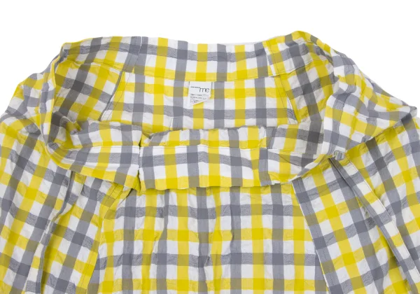 ISSEY MIYAKE me Checked Easy Dropped Crotch Pants K-163649_006