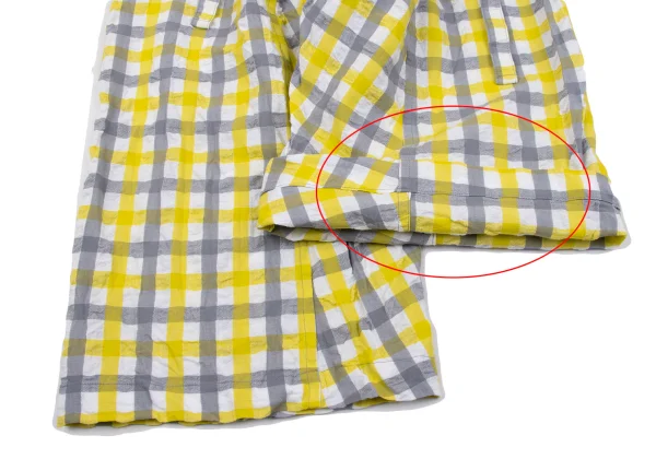 ISSEY MIYAKE me Checked Easy Dropped Crotch Pants K-163649_008