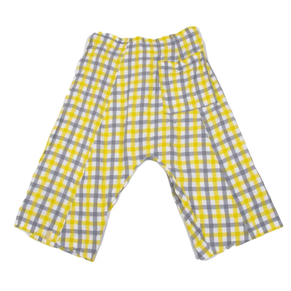 ISSEY MIYAKE me Checked Easy Dropped Crotch Pants K-163649_010