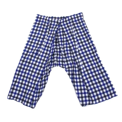 ISSEY MIYAKE me Checked Easy Dropped Crotch Pants