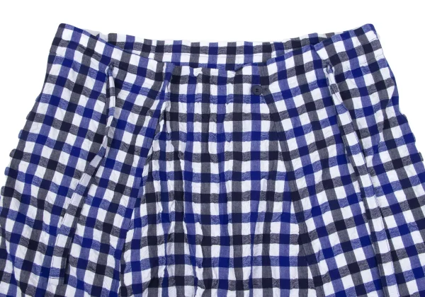 ISSEY MIYAKE me Checked Easy Dropped Crotch Pants K-163650_005