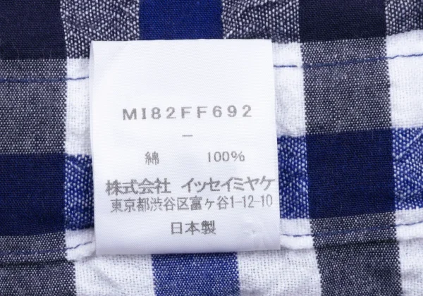 ISSEY MIYAKE me Checked Easy Dropped Crotch Pants K-163650_013
