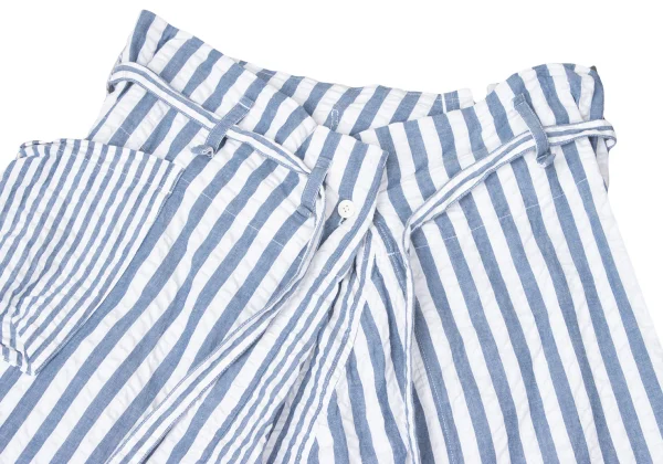 ISSEY MIYAKE me Washed Striped Easy Dropped Crotch Pants K-163651_002