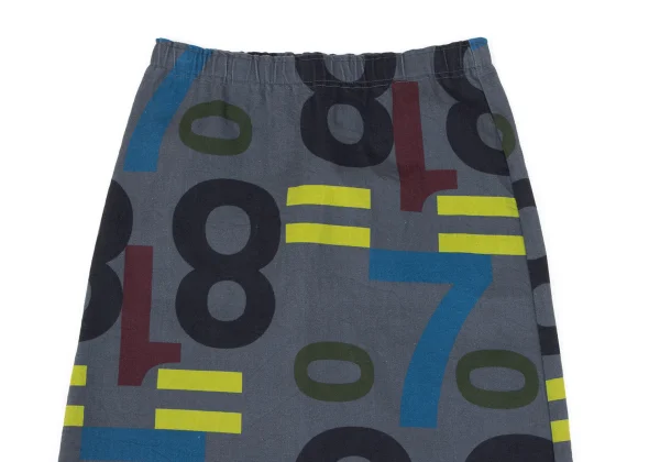 ISSEY MIYAKE me Number Printed Trapezoid Skirt K-163652_003