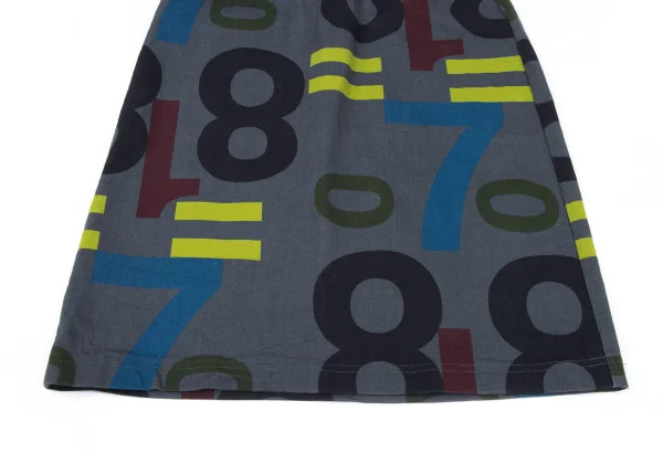 ISSEY MIYAKE me Number Printed Trapezoid Skirt K-163652_006