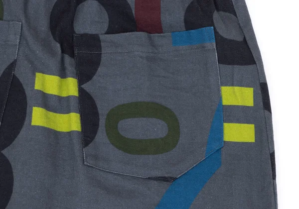 ISSEY MIYAKE me Number Printed Trapezoid Skirt K-163652_009