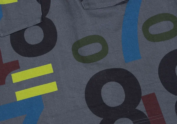 ISSEY MIYAKE me Number Printed Trapezoid Skirt K-163652_010