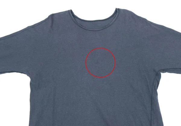 HOMME PLISSE ISSEY MIYAKE Cotton Linen Cut Off Dolman T Shirt K-163655_002