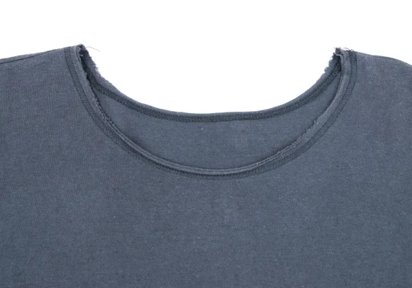 HOMME PLISSE ISSEY MIYAKE Cotton Linen Cut Off Dolman T Shirt K-163655_004