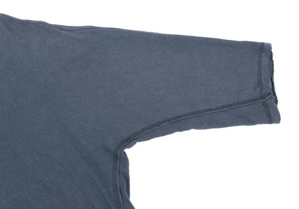 HOMME PLISSE ISSEY MIYAKE Cotton Linen Cut Off Dolman T Shirt K-163655_005