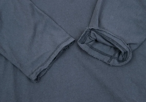 HOMME PLISSE ISSEY MIYAKE Cotton Linen Cut Off Dolman T Shirt K-163655_006