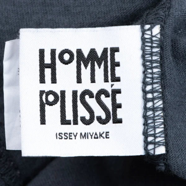 HOMME PLISSE ISSEY MIYAKE Cotton Linen Cut Off Dolman T Shirt K-163655_013