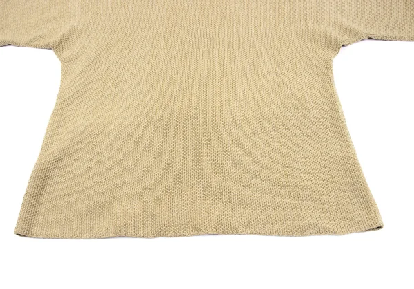 HOMME PLISSE ISSEY MIYAKE Cotton Poly Dolman Half Sleeve Knit Top K-163656_005