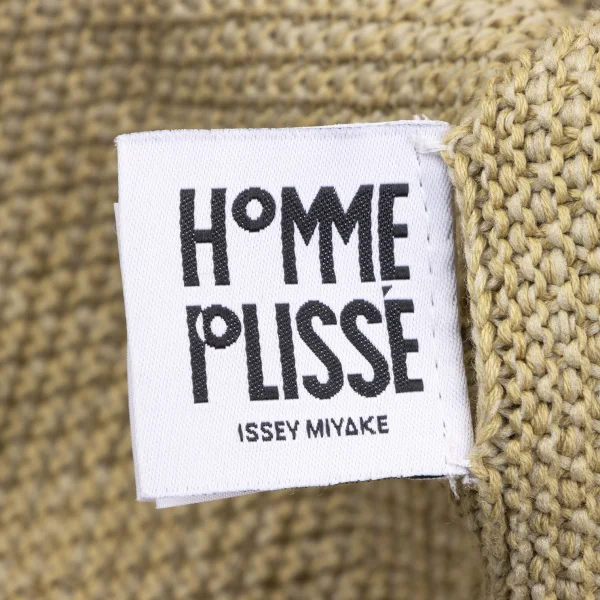 HOMME PLISSE ISSEY MIYAKE Cotton Poly Dolman Half Sleeve Knit Top K-163656_011