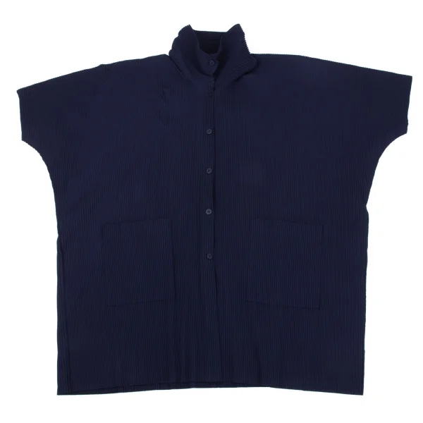 ISSEY MIYAKE me A-POC INSIDE Pleats Stand Collar Dolman Cardigan K-163665_002