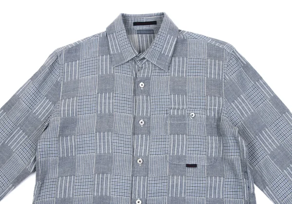 Papas Cotton Panel Check Shirt K-163672_002