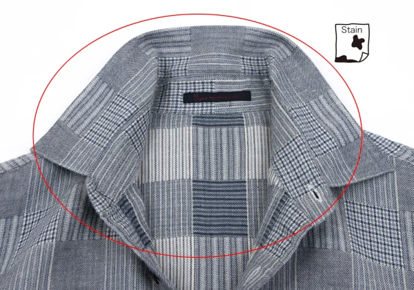 Papas Cotton Panel Check Shirt K-163672_004