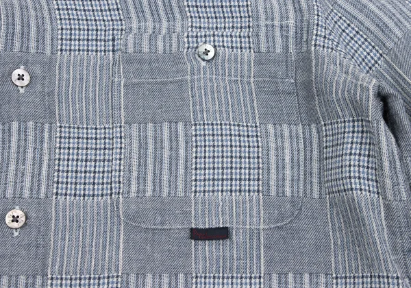 Papas Cotton Panel Check Shirt K-163672_006