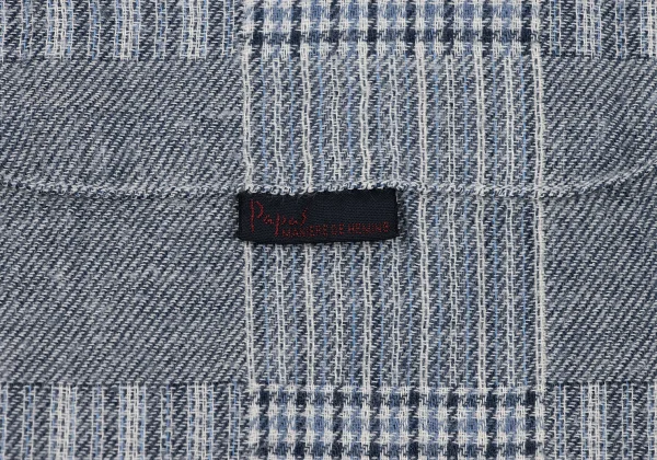 Papas Cotton Panel Check Shirt K-163672_007