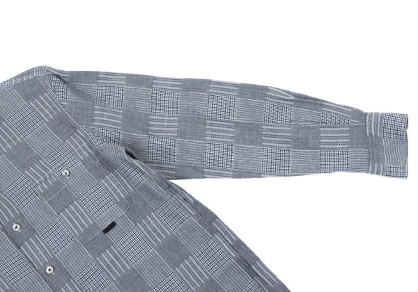 Papas Cotton Panel Check Shirt K-163672_008