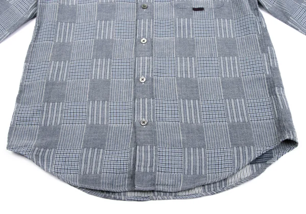 Papas Cotton Panel Check Shirt K-163672_010