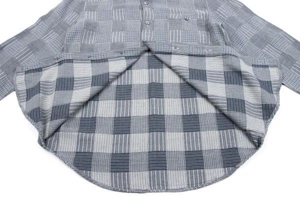 Papas Cotton Panel Check Shirt K-163672_011