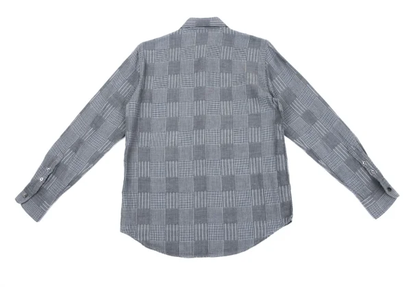 Papas Cotton Panel Check Shirt K-163672_012