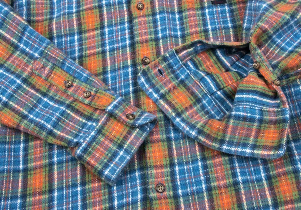 Papas Multi Check Flannel Shirt K-163673_008