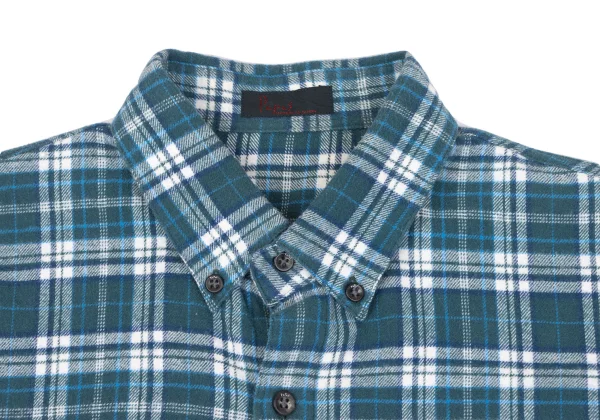 Papas Cotton Check Flannel Shirt K-163674_003