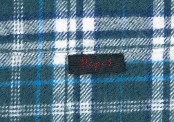 Papas Cotton Check Flannel Shirt K-163674_006