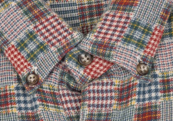 Papas Cotton Multi Panel Check Flannel Shirt K-163675_004