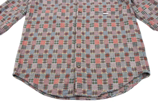 Papas Cotton Multi Panel Check Flannel Shirt K-163675_010