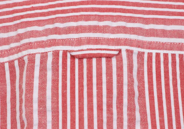 Papas Linen Blend Cotton Seersucker Stripe Short Sleeve Shirt K-163676_016