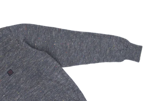 Papas Linen Point Logo Patch Mix Knit K-163679_005