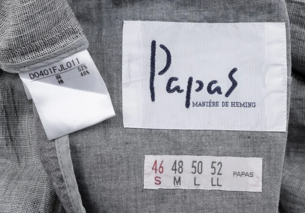 Papas Linen Cotton 3B Jacket K-163680_017