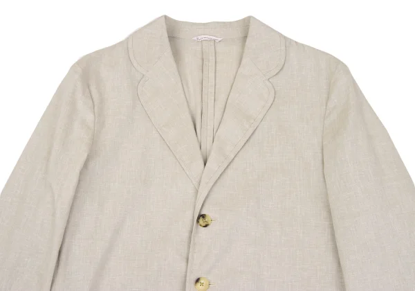 Papas Poly Linen Piping Design Stretch 3B Jacket K-163681_002