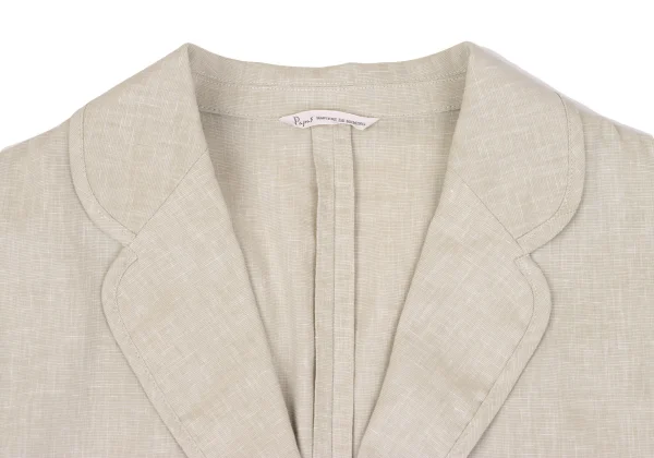 Papas Poly Linen Piping Design Stretch 3B Jacket K-163681_003