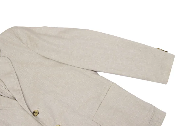 Papas Poly Linen Piping Design Stretch 3B Jacket K-163681_005