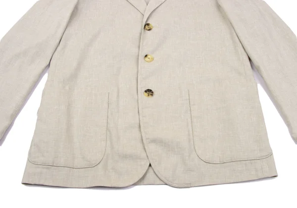 Papas Poly Linen Piping Design Stretch 3B Jacket K-163681_008