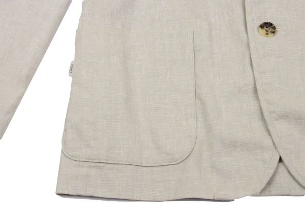 Papas Poly Linen Piping Design Stretch 3B Jacket K-163681_009