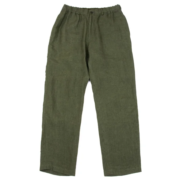 Papas Linen Tapered Pants Green 48M K-163683_001