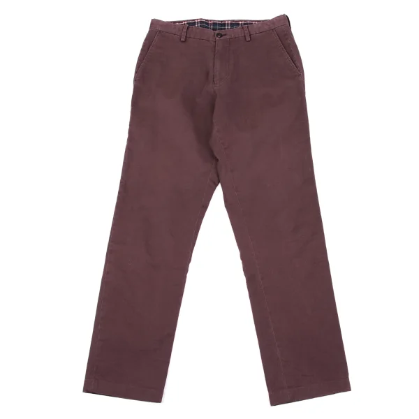 Papas+ Cotton Blend Moleskine Stretch Tapered Pants Bordeaux M K-163686_001