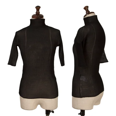 ISSEY MIYAKE Stretch Pleats Turtle Neck T Shirt