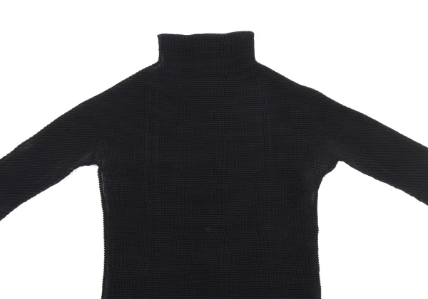ISSEY MIYAKE Stretch Pleats Turtle Neck T Shirt K-163690_003