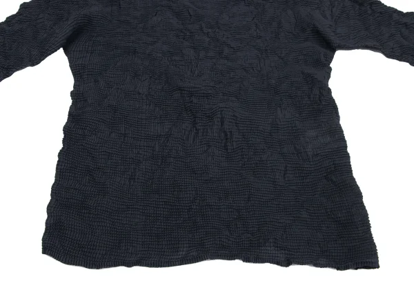ISSEY MIYAKE Wrinkle Pleats Turtle Neck Top K-163692_011