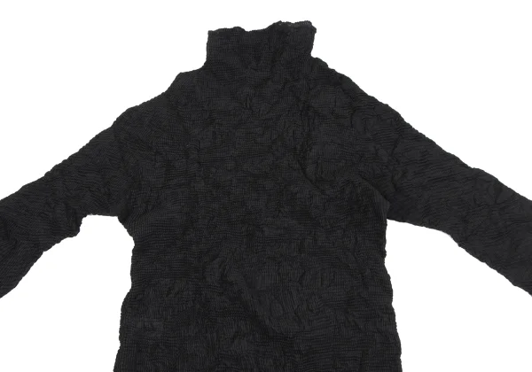 ISSEY MIYAKE Wrinkle Pleats Turtle Neck Top  K-163694_003